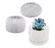 Epoksi Saksı Kalıbı Saksı Altlık Kristal Kesim Taş Tozu Kalıbı Silikon 7.9x5.5x5.1cm