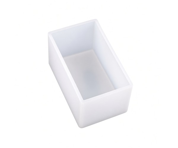 Epoksi Dikdörtgen Kalıbı Sabun Dikdörtgen Taş Tozu Kalıbı Silikon 10x6x6cm