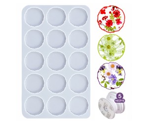 Epoksi Telefon Tutucu Magnet Kalıbı Kalıbı Silikon 5x5cm - Pop Socket Aparatı Hediyeli
