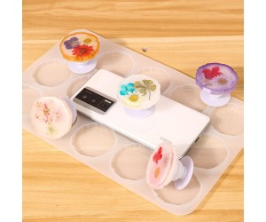 Epoksi Telefon Tutucu Magnet Kalıbı Kalıbı Silikon 5x5cm - Pop Socket Aparatı Hediyeli