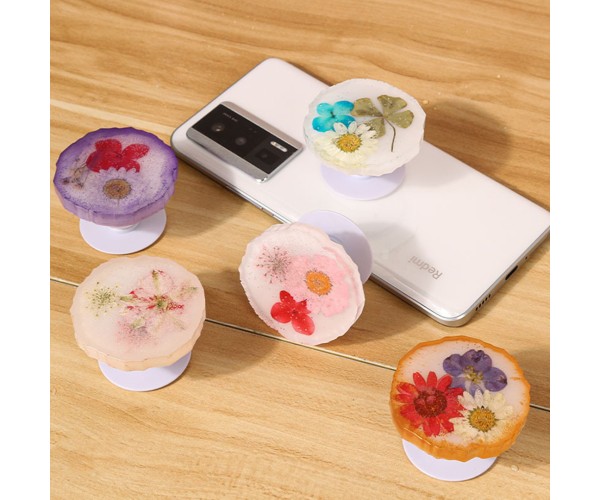 Epoksi Telefon Tutucu Magnet Kalıbı Kalıbı Silikon 5x5cm - Pop Socket Aparatı Hediyeli