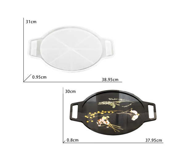 Epoksi Tepsi Kalıbı Yuvarlak Kulplu Tepsi Kalıbı Kokulu Taş Tozu Tepsi Kalıbı Silikon 38x30cm Epoksi Tepsi Kalıbı Yuvarlak Kulplu Tepsi Kalıbı Kokulu Taş Tozu Tepsi Kalıbı Silikon 38x30cm