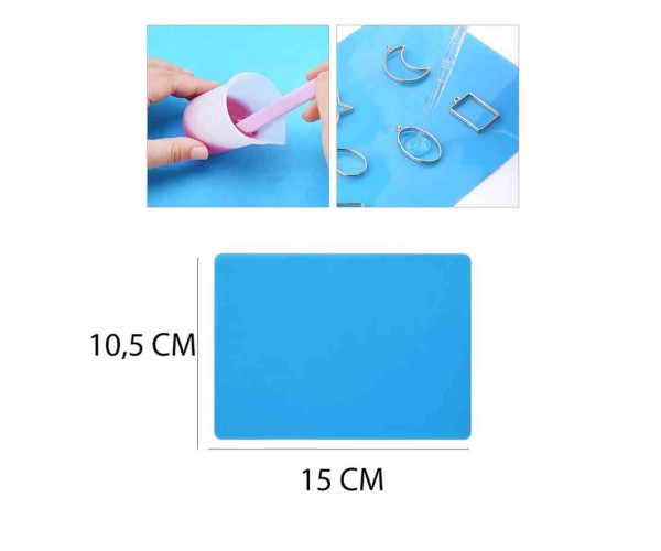 Epoksi Masa Koruyucu Silikon Pedi Silikon Çalışma Matı 15x10.5cm GT-9448