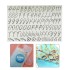 Epoksi Reçine Çıkartmalı Sticker Harf El Yazısı Gümüş 15mm