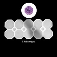 Epoksi Çoklu Sekizgen Magnet Silikon Kalıbı EM233