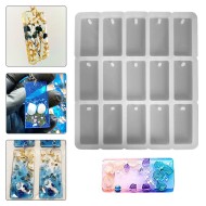 Epoksi Çoklu Dikdörtgen Anahtarlık Silikon Kalıbı EM289 Epoksi Çoklu Dikdörtgen Anahtarlık Silikon Kalıbı EM289