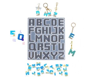 Epoksi Küçük Mozaik Piksel Silikon Harf Kalıbı GT-9356