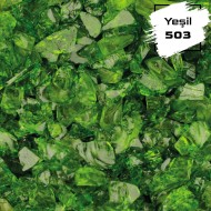 Epoksi Transparan Cam Kırığı Yeşil - 1kg