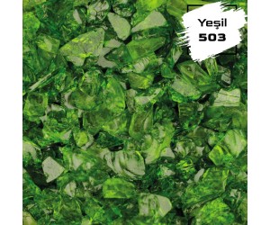 Epoksi Transparan Cam Kırığı Yeşil - 1kg