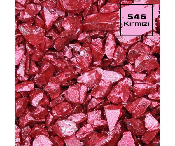 Epoksi Dekoratif Sedefli Cam Kırığı Kırmızı - G546 100gr