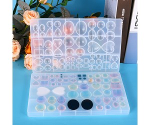 Epoksi Çoklu Kolye Takı Dikdörtgen Silikon Kalıbı GT-9024