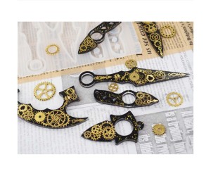 Epoksi Silikon Anahtarlık ve Savunma Aleti Kalıbı Epoksi Silikon Anahtarlık ve Savunma Aleti Kalıbı