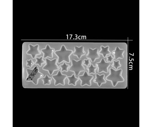 Epoksi Silikon Çoklu Yıldız Takı Kalıbı