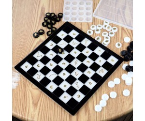 Epoksi Silikon Dama Seti Kalıbı Epoksi Silikon Dama Seti Kalıbı