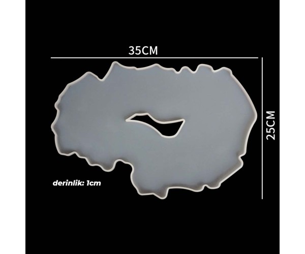 Epoksi Silikon Düzensiz Tepsi Kalıbı