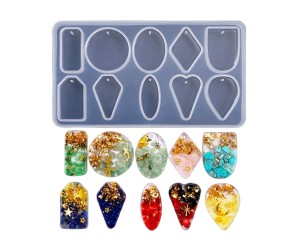 Epoksi Çoklu Kolye Silikon Kalıbı