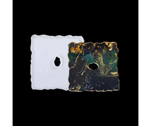 Epoksi Dalgalı Bardak Altlığı Silikon Kalıbı GT9058 Epoksi Dalgalı Bardak Altlığı Silikon Kalıbı GT9058