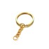 Anahtarlık Halkası Zincirli Klips Gold 50 Adet