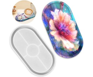 Epoksi Silikon Oval Tabak Kalıbı