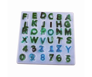Epoksi Orta Boy Silikon Harf Kalıbı 1.7x1.1x0.5cm