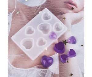 Epoksi Silikon Mini Kalp Figür Kalıbı