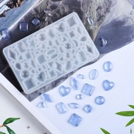 Epoksi Tırnak Sanat Kolye Küpe Geometrik Kalıbı