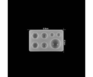 Epoksi Silikon Kristal Yarı Yuvarlak Takı Kalıbı