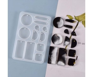Epoksi Çoklu Kolye Küpe Anahtarlık Silikon Kalıbı GT9248