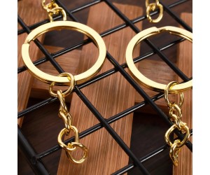 Anahtarlık Halkası Zincirli Klips Gold 50 Adet Anahtarlık Halkası Zincirli Klips Gold 50 Adet