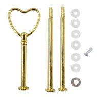 Epoksi Kek Standı Kalp Kulp Gold M005