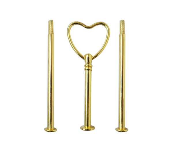Epoksi Kek Standı Kalp Kulp Gold M005