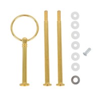 Epoksi Kek Standı Kulp Yuvarlak Gold M002