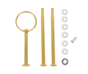 Epoksi Kek Standı Kulp Yuvarlak Gold M002