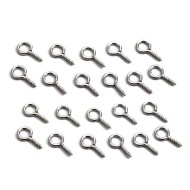 Epoksi Kolye Vidası Minik Gümüş 25 Adet