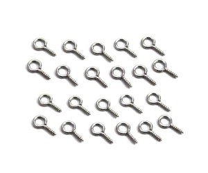 Epoksi Kolye Vidası Minik Gümüş 25 Adet