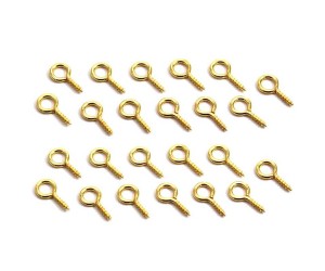 Epoksi Kolye Vidası Minik Gold 25 Adet