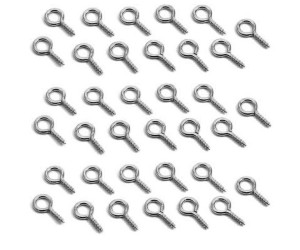 Epoksi Kolye Vidası Minik Gümüş 50 Adet