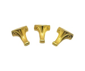 Epoksi Tepsi   Tesbih Kutusu Metal Ayak Gold