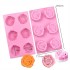 Mum Kalıbı Gül Kek Çikolata Pişirme Kalıbı Silikon Kalıbı 6&rsquo;lı