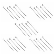 Halkalı Tesbih Ve Takı Çivisi Gümüş 25 Adet