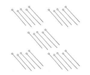 Halkalı Tesbih Ve Takı Çivisi Gümüş 25 Adet Halkalı Tesbih Ve Takı Çivisi Gümüş 25 Adet