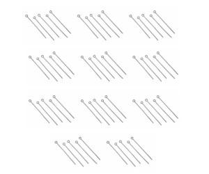 Halkalı Tesbih Ve Takı Çivisi Gümüş 50 Adet Halkalı Tesbih Ve Takı Çivisi Gümüş 50 Adet