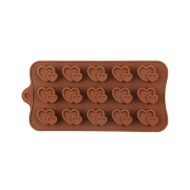 Kalp Çikolata Silikon Kalıbı 15 li