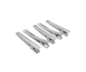 Kıskaç Pens Timsah Toka Gümüş 10 Adet Kıskaç Pens Timsah Toka Gümüş 10 Adet