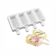 Magnum Kesimli Silikon Dondurma Kalıbı 4 lü