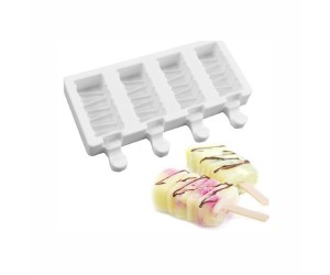 Magnum Kesimli Silikon Dondurma Kalıbı 4 lü Magnum Kesimli Silikon Dondurma Kalıbı 4 lü