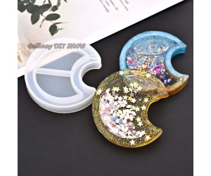 Epoksi Silikon Tekli Ay Shaker ve Takı Kalıbı