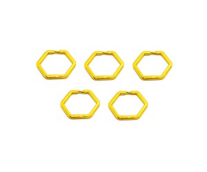 Anahtarlık Halkası Zincirsiz Altıgen Gold 5 Adet Anahtarlık Halkası Zincirsiz Altıgen Gold 5 Adet