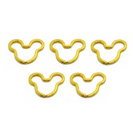 Anahtarlık Halkası Zincirsiz Disney Gold 5 Adet