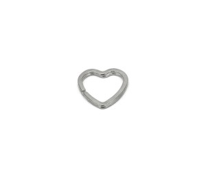Anahtarlık Halkası Zincirsiz Kalp Gümüş Anahtarlık Halkası Zincirsiz Kalp Gümüş